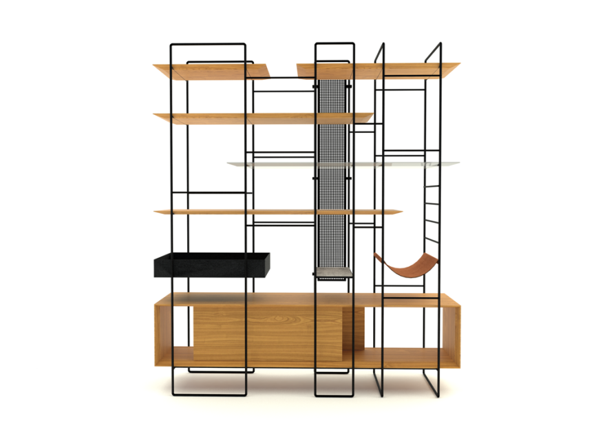 <i>Estante Plana</i>, do ateliê carioca F Studio, dos sócios Fernando Fernandes, Flavia Araujo e Felipe Vargas <i>Estante Plana</i>, do ateliê carioca F Studio, dos sócios Fernando Fernandes, Flavia Araujo e Felipe Vargas
