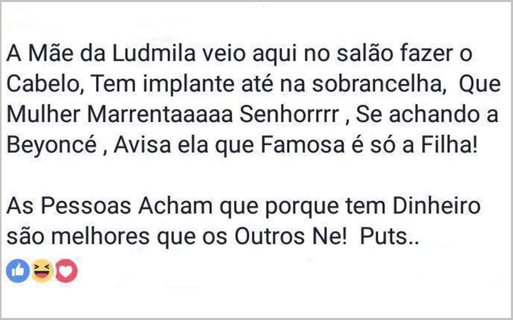 mãe-ludmilla-polemica