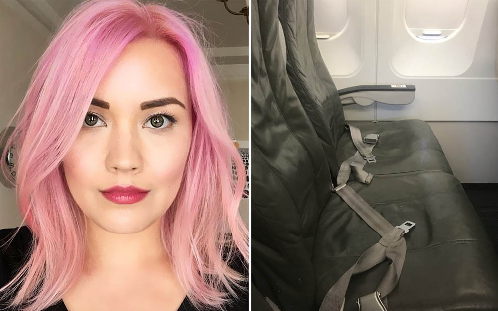 Mulher publica foto de passageiro inconveniente no Twitter