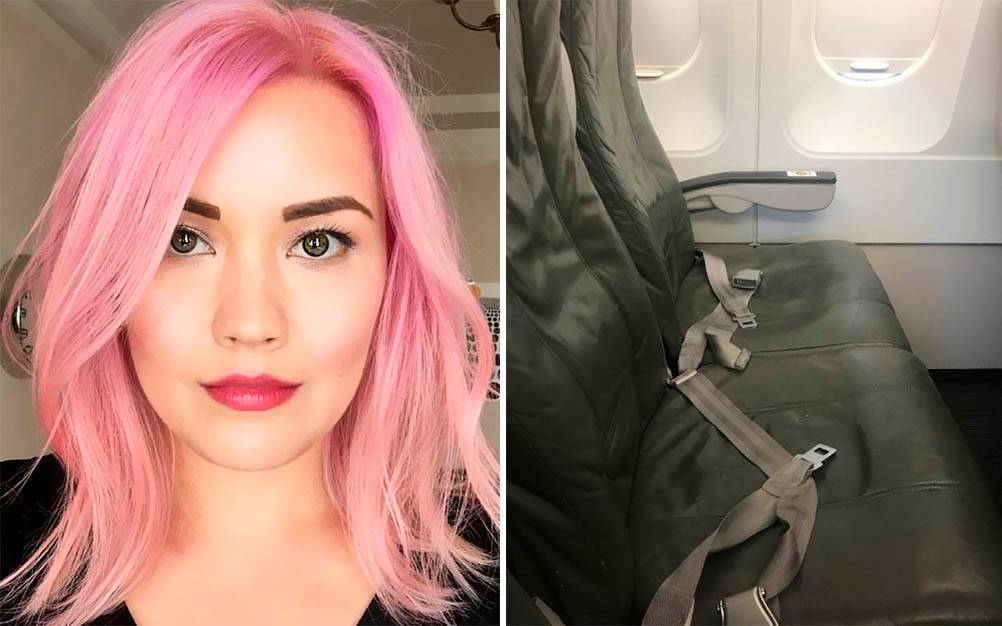 Mulher publica foto de passageiro inconveniente no Twitter
