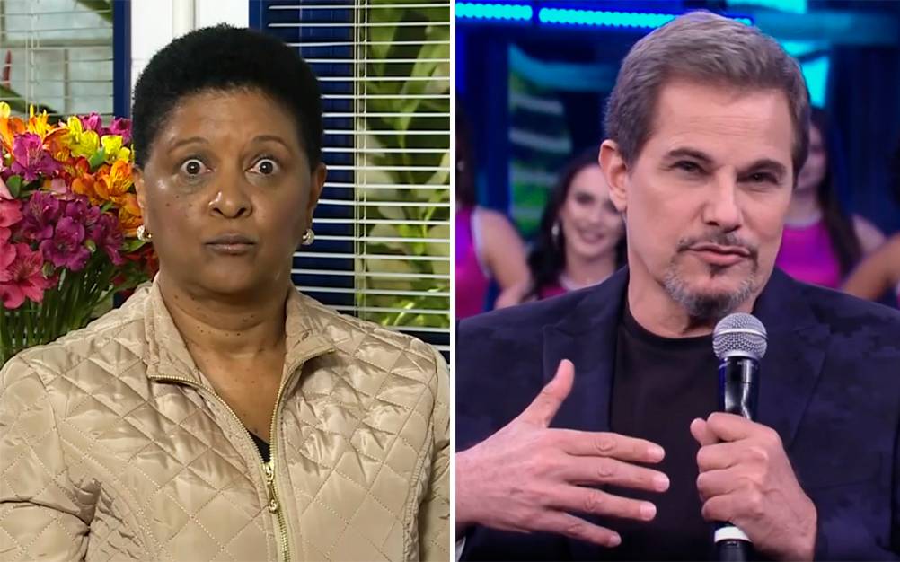 Reação de ex-babá de Edson Celulari rouba a cena no “Domingão”