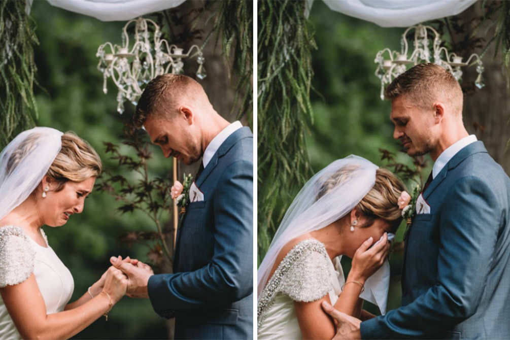 O porquê do choro desta noiva está comovendo internautas