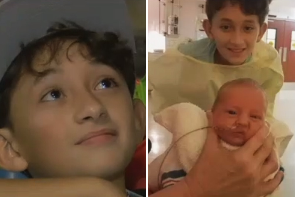 Menino de 10 anos salva a vida da mãe e do irmão caçula