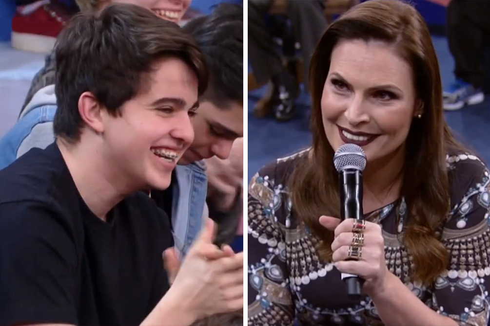 Pergunta no “Altas Horas” leva Laura Muller às gargalhadas