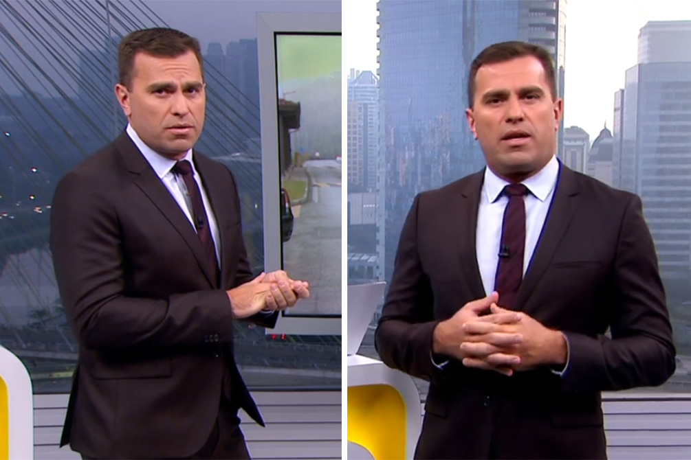 Telão interativo surpreende apresentadores do “Bom Dia São Paulo”