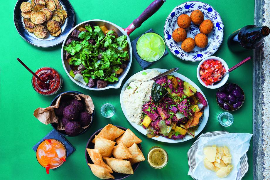 Alguns dos itens do Bar do Giba Alguns dos itens do Bar do Giba