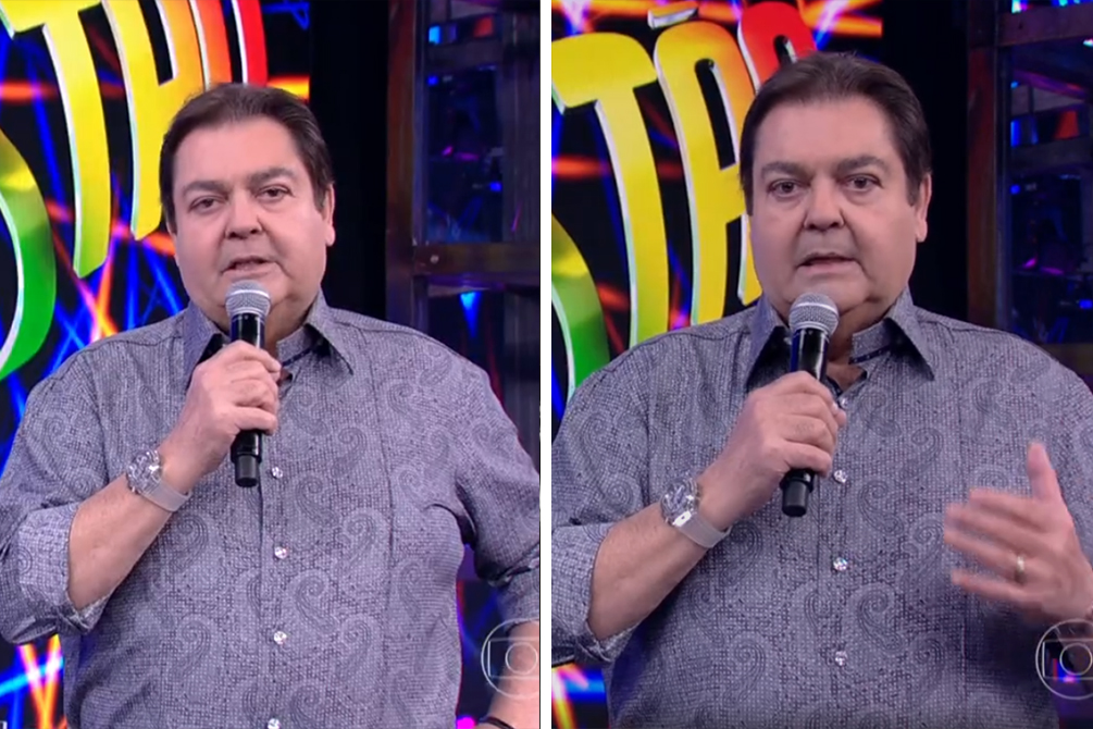 Fausto Silva homenageia Marcelo Rezende no “Domingão do Faustão”