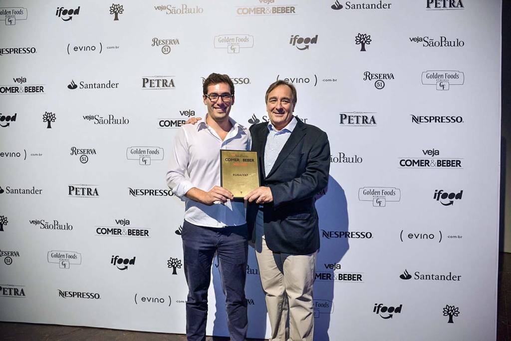 Diego e o pai, Belarmino Iglesias, do Rubaiyat: 16&ordm; pr&ecirc;mio pelas carnes