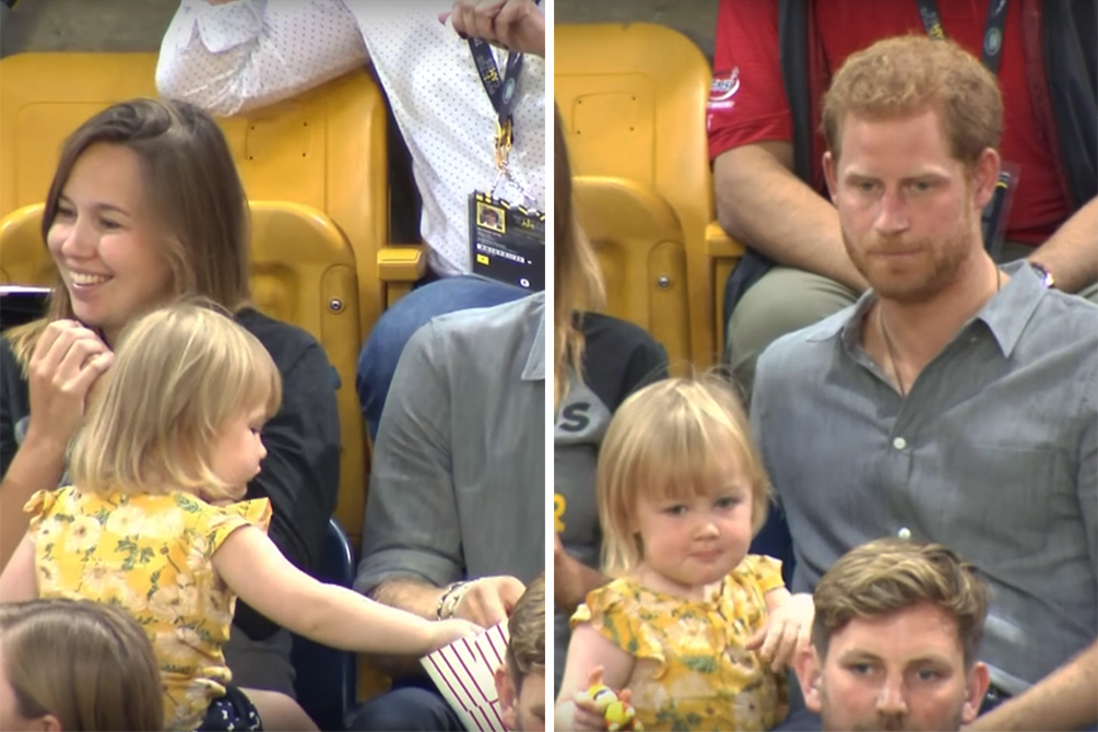 Harry tem reação inesperada ao ver criança “roubando” pipoca