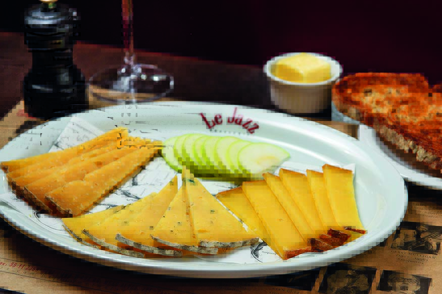 O prato de queijos do Le Jazz: valorização do ingrediente local