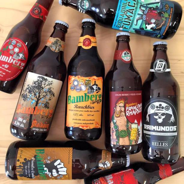 <strong>Bamberg</strong><span>&nbsp;com&nbsp;Pilsen, Weiss, Rauch e Viena Lager</span>