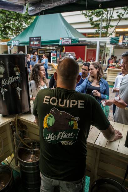 Espa&ccedil;o da cervejaria Hoffen, uma das participantes do evento