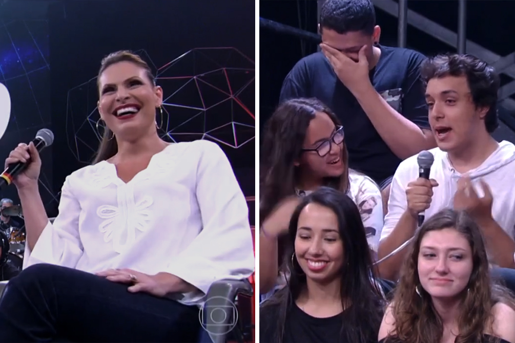 Pergunta deixa Laura Muller sem resposta no “Altas Horas”