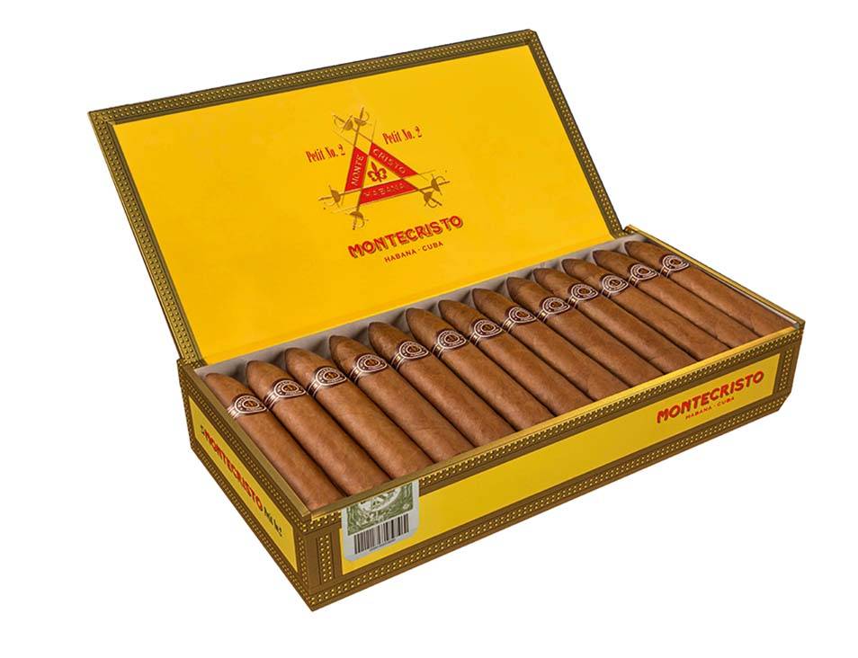 Charutos Montecristo Petit N&ordm; 2, R$ 81,00 a unidade e R$ 1 822,50 a caixa com 25. Tabacaria Esch Caf&eacute;.