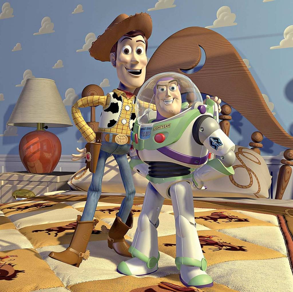 Desenho animado “Toy Story – Um Mundo de Aventuras”, de John Lasseter.