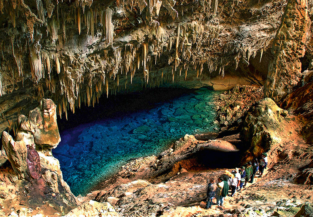 Gruta da Lagoa Azul em Bonito, no Pantanal.