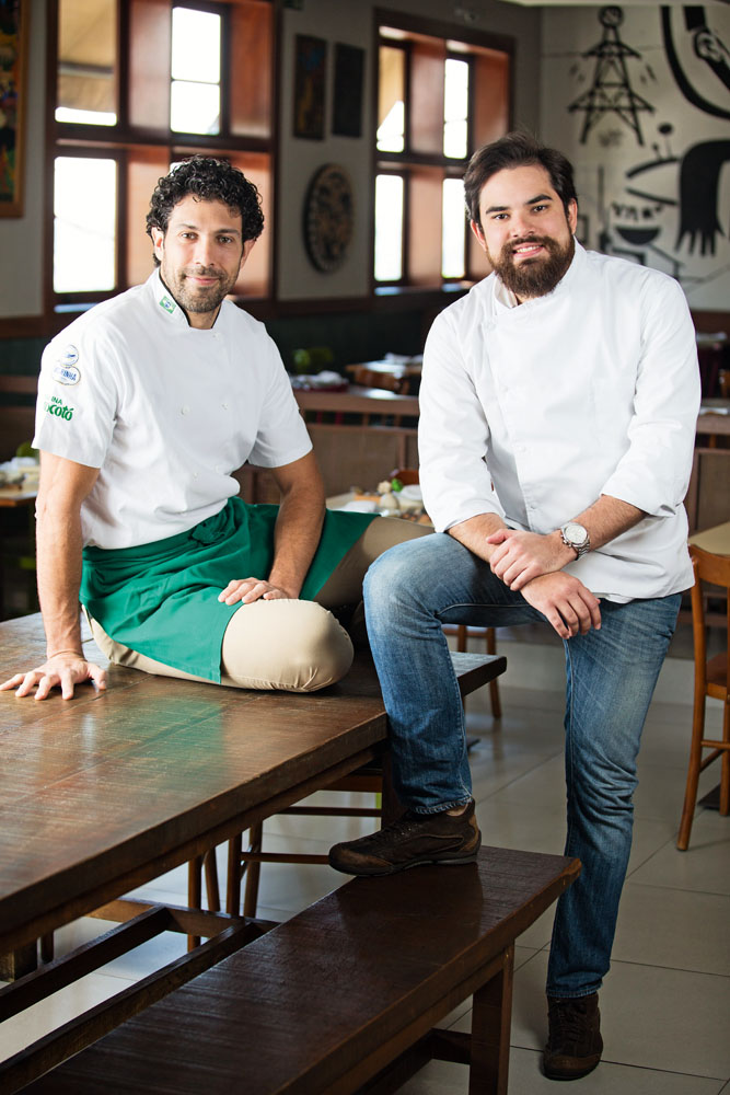 Os chefes Rodrigo Oliveira e Rodrigo Aguiar