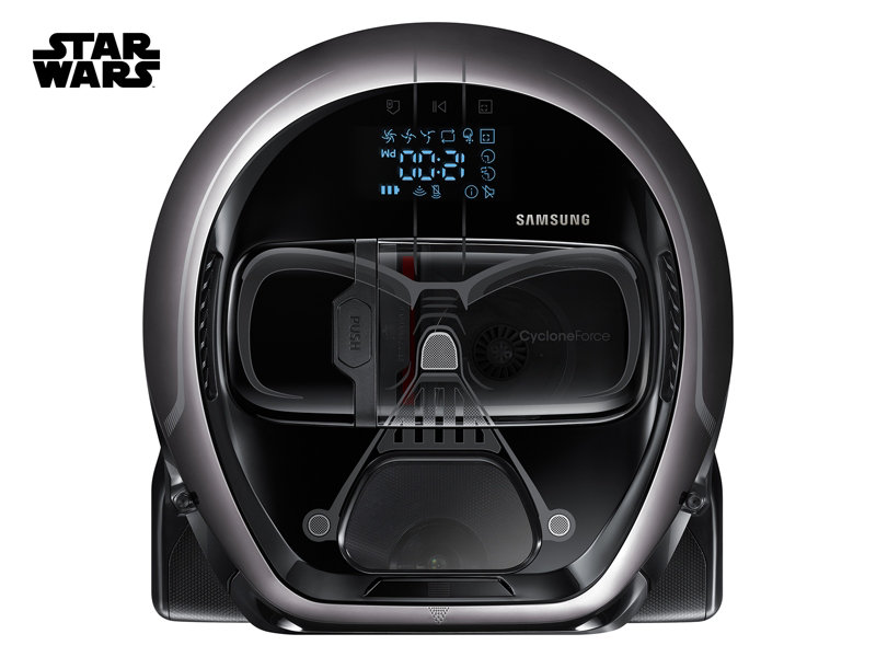 &bull;	Aspirador Darth Vader, da Samsung - $ 799,00. Uma sugest&atilde;o da SUPERINTERESSANTE. Pre&ccedil;o pesquisado em dezembro/17. www.samsung.com