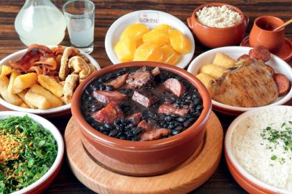 Feijoada na cumbuca, do restaurante Bolinha, no Jardim Europa.