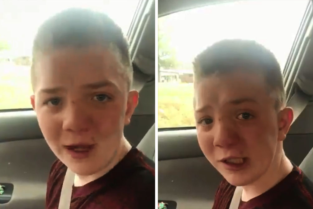 Menino recebe apoio após vídeo com choro por bullying