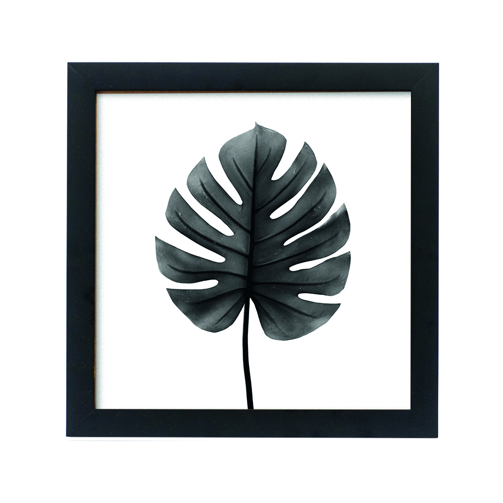 &bull;	Quadro Monstera Black, de MDF com borda natural, no tamanho 20 x 20&thinsp;cm. Decohouse - R$&thinsp;39,90. Uma sugest&atilde;o da MINHA CASA. Pre&ccedil;o pesquisado em novembro/17