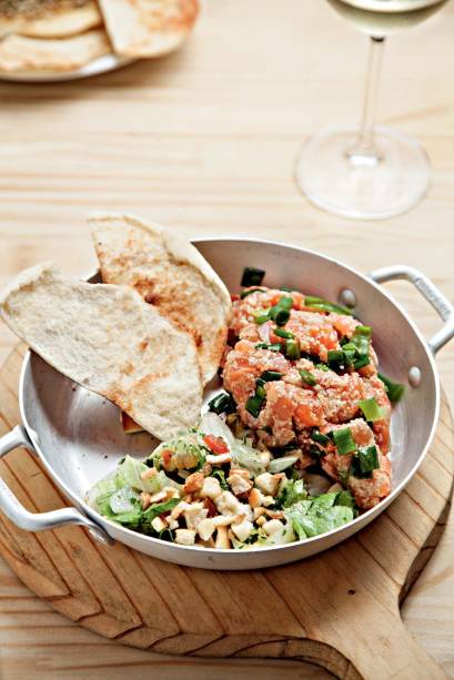 Quibe cru de salmão: R$ 33,00 Quibe cru de salmão: R$ 33,00