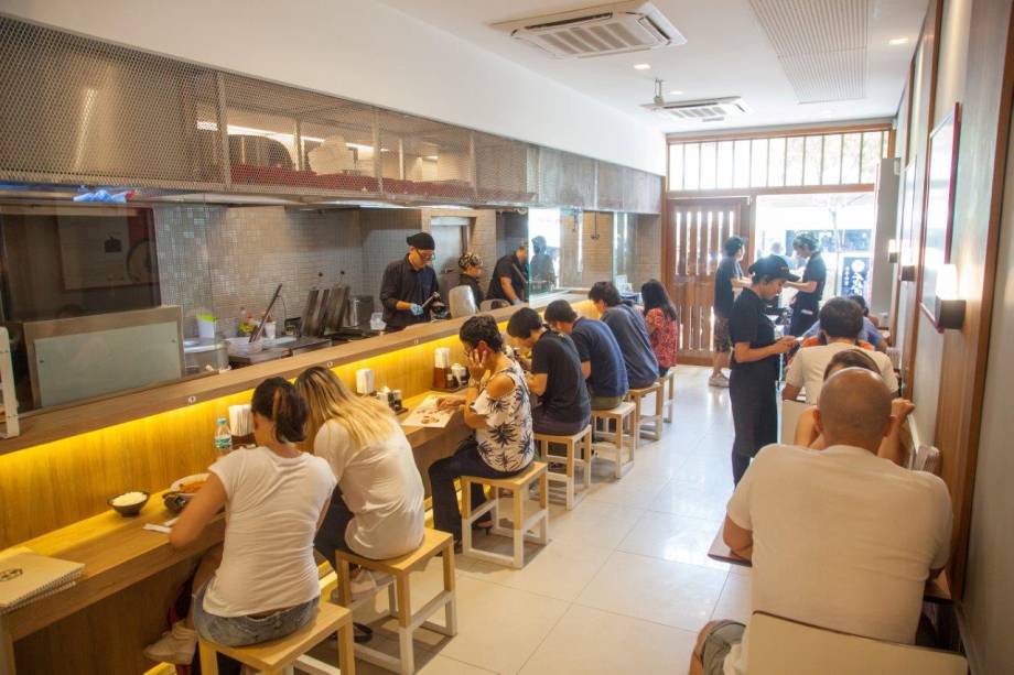 Ambiente do restaurante Ikkousha Ambiente do restaurante Ikkousha