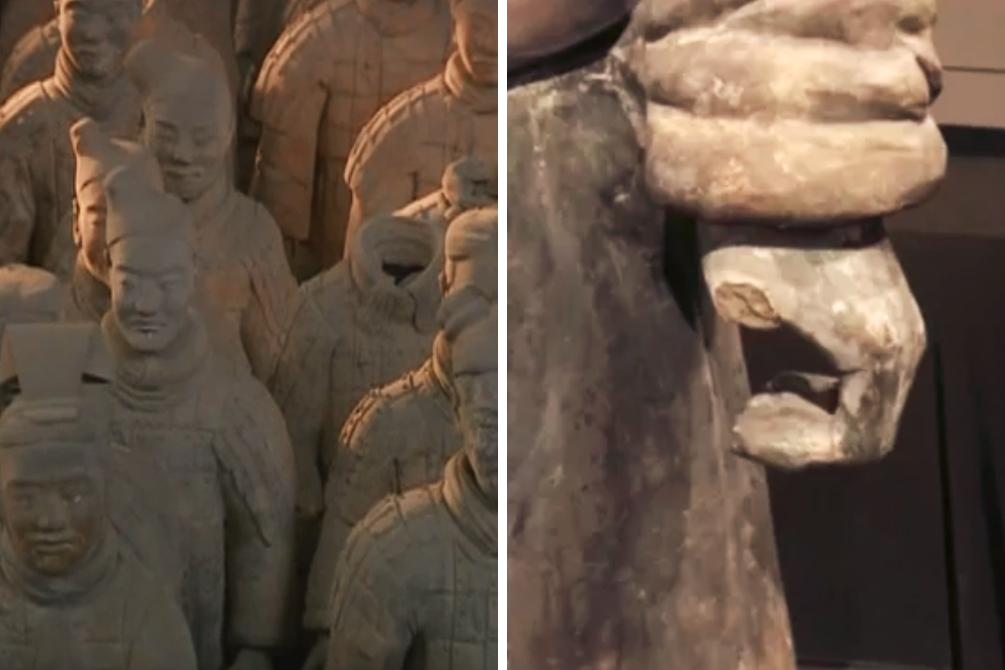 Por uma selfie, rapaz quebra dedo de estátua chinesa milenar