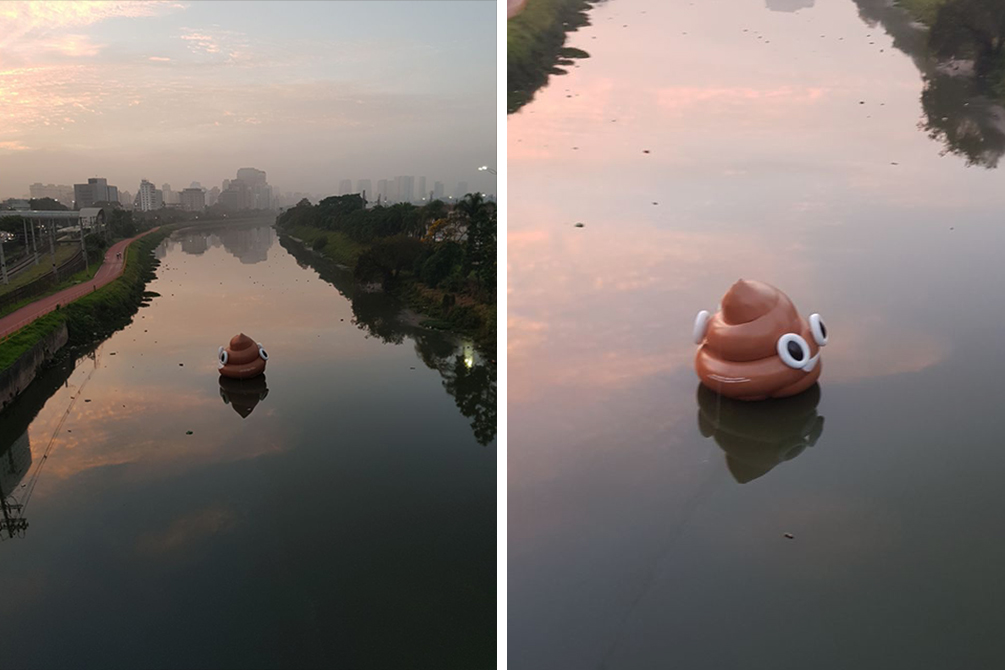 Por que São Paulo amanheceu com emoji inflável no Rio Pinheiros