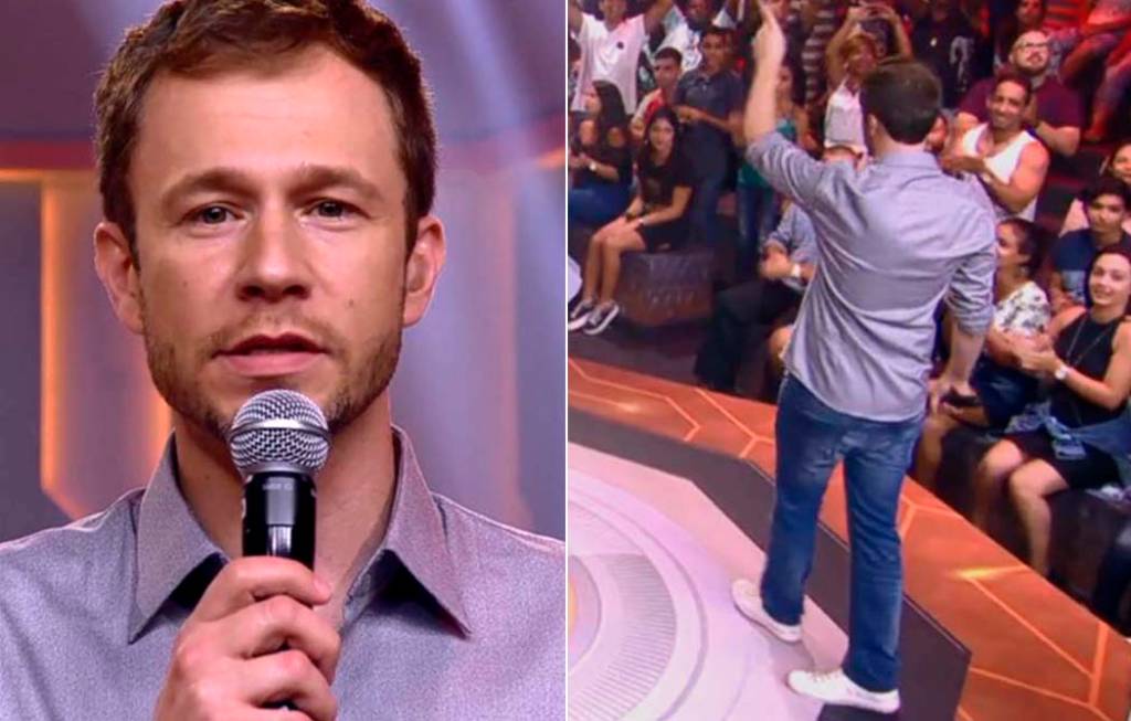 Tiago Leifert dá ‘bronca’ em plateia do BBB18 e internet reclama