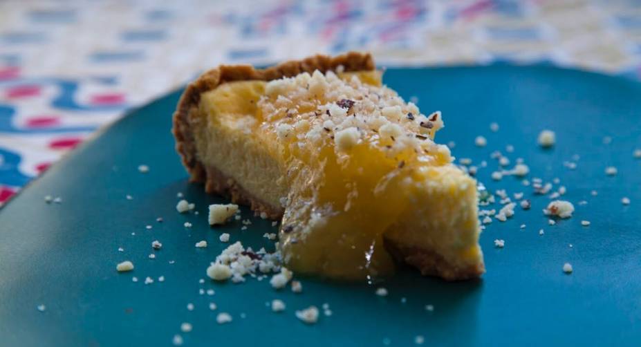 Na lista de sobremesas: cheesecake de cupuaçu Na lista de sobremesas: cheesecake de cupuaçu