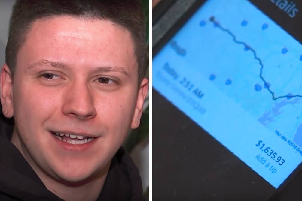 Jovem gasta 1 600 dólares em viagem de Uber após noitada