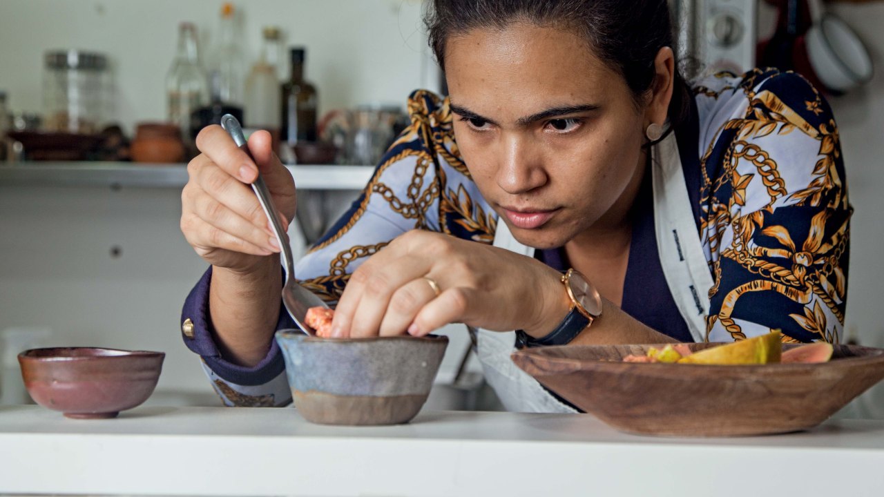 A chef Manuelle Ferraz – A Baianeira