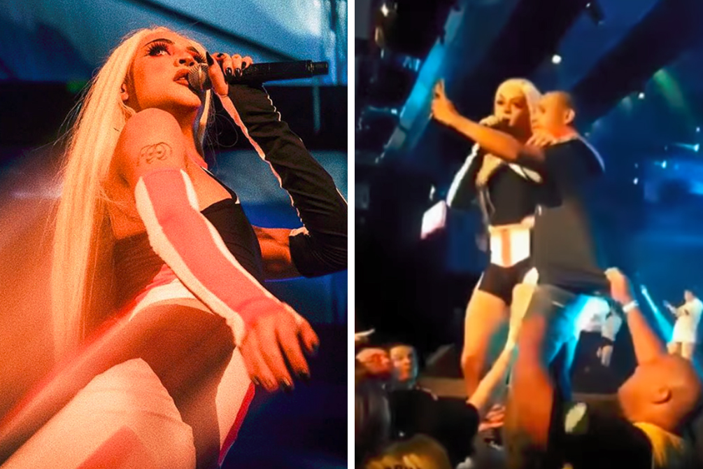 Pabllo Vittar surpreende com atitude após palco ser invadido por fã