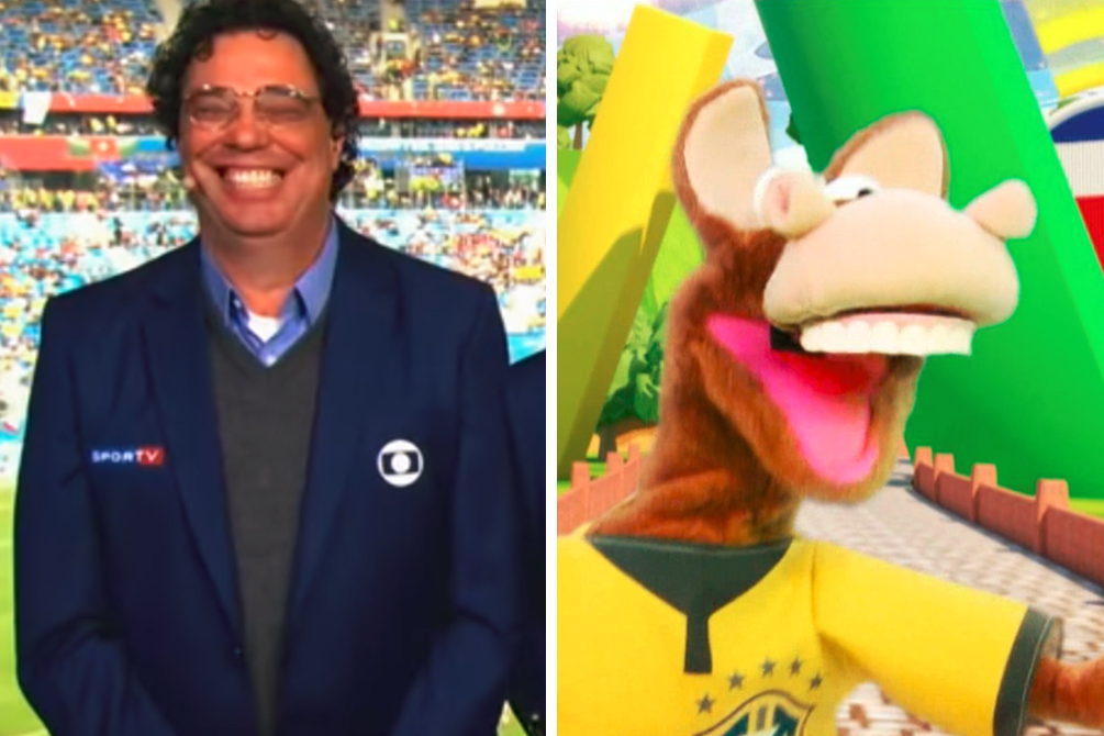 Casagrande perde a paciência e surpreende Galvão no Brasil x Costa Rica