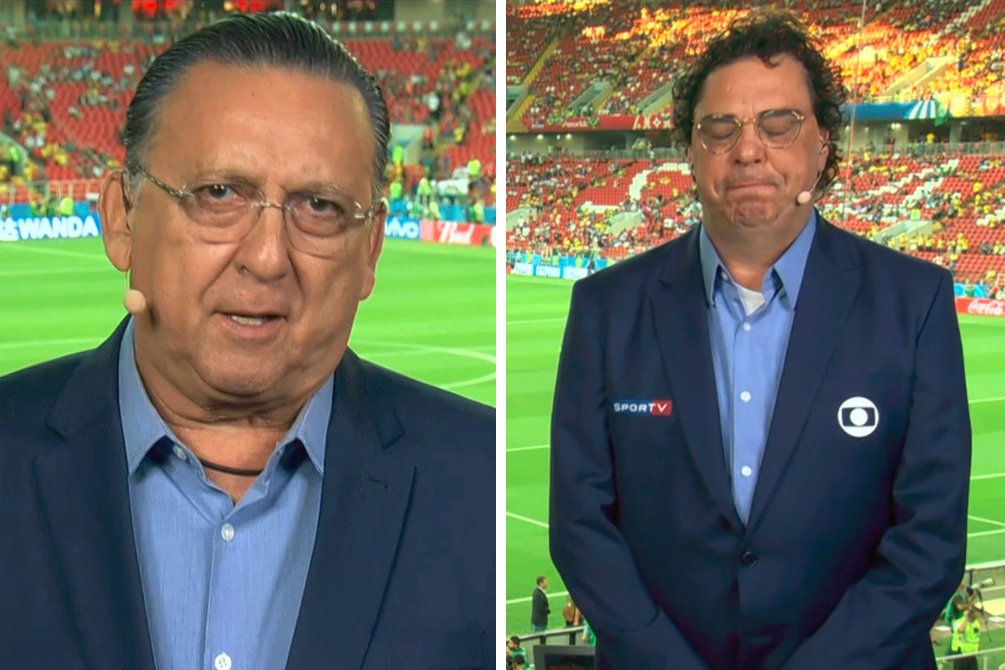 Walter Casagrande dá o que falar ao “dormir” ao vivo no Brasil x Sérvia