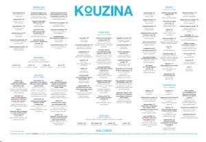 Kouzina menu