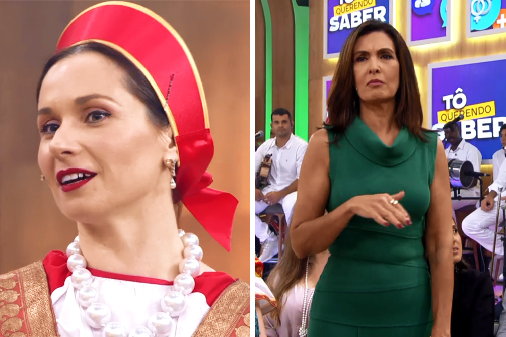 Convidada russa provoca polêmica com comentário no Encontro com Fátima