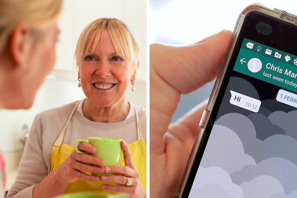 Mulher fica em choque com mensagens da sogra sobre férias em família