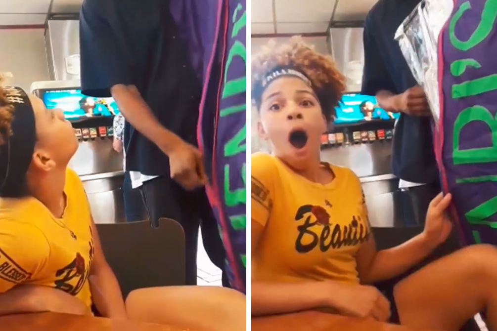 Pai que trabalha em três empregos surpreende filha com presente dos sonhos