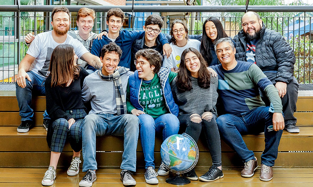 Alunos da Escola Móbile