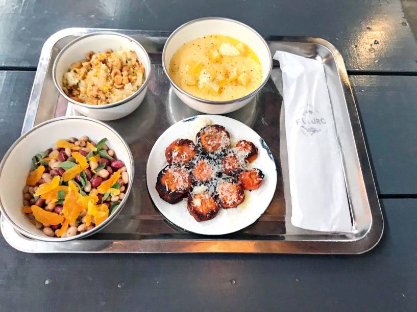 O caprichado combovegetariano: quatro itens O caprichado combovegetariano: quatro itens