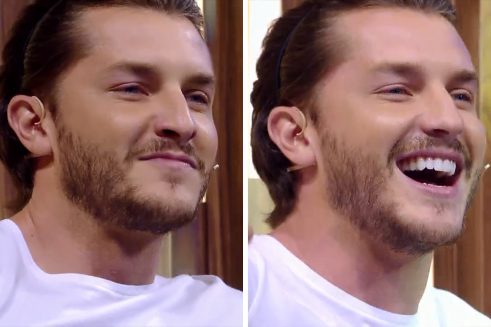 Klebber Toledo reage após ser surpreendido no Tamanho Família