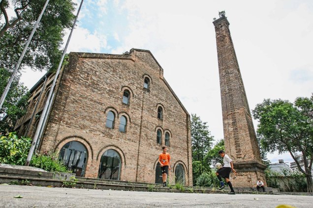 Casa das Retortas, de 1870, no Parque D. Pedro:projeto de museu parado e sem uso h&aacute; doze anos