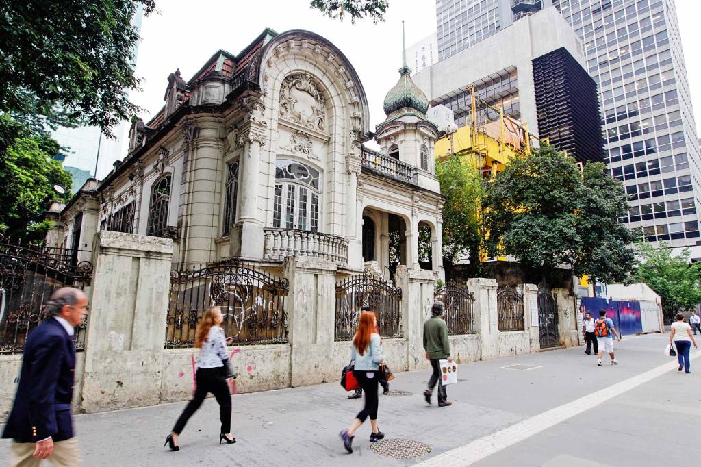 Avenida Paulista casarão Joaquim Franco de Mello Avenida Paulista casarão Joaquim Franco de Mello