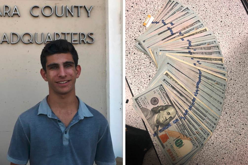 Adolescente surpreende após encontrar bolsa com 10 mil dólares em dinheiro