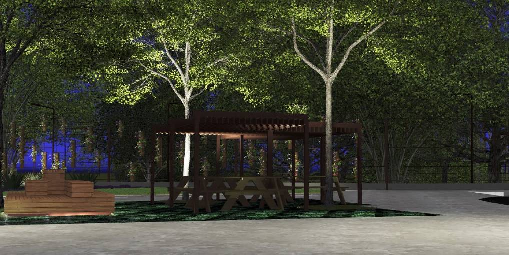 Imagem mostra &aacute;rea da pra&ccedil;a com novas instala&ccedil;&otilde;es