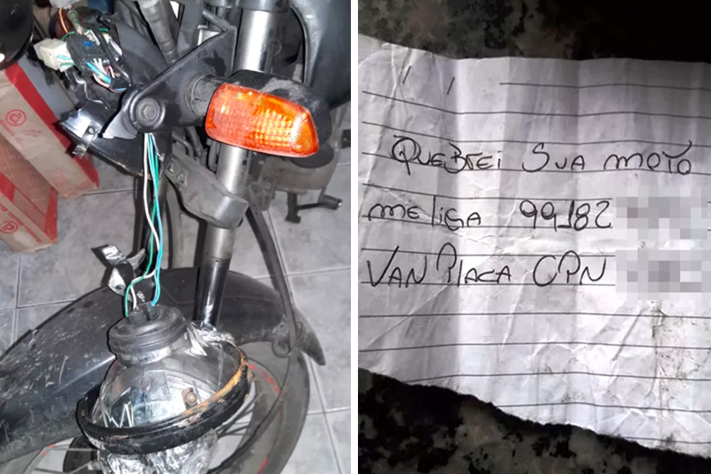 Motorista repercute na internet ao deixar bilhete após acidente em SP