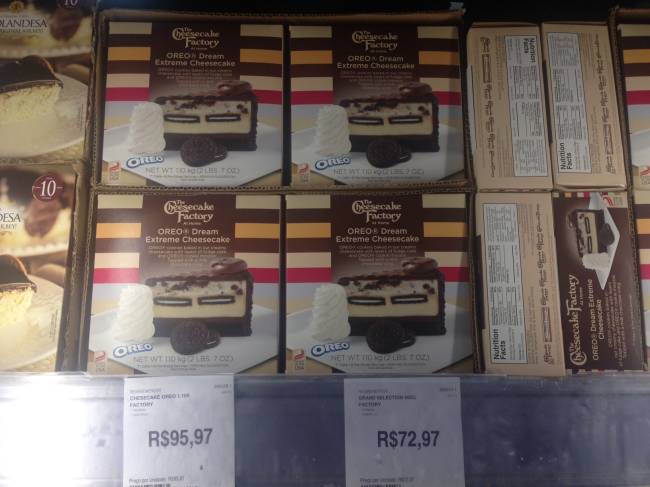 Sams Club – Cheesecake Oreo Dream Extreme Cheesecake R$ 95,97 Sams Club – Cheesecake Oreo Dream Extreme Cheesecake R$ 95,97