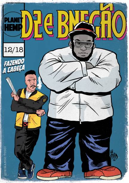 Ex-membros de destaque do Planet Hemp, Marcelo D2 e BNegão foram representados como o Wolverine e o Hulk cinza, a fase mais controlada e intelectual do herói Ex-membros de destaque do Planet Hemp, Marcelo D2 e BNegão foram representados como o Wolverine e o Hulk cinza, a fase mais controlada e intelectual do herói